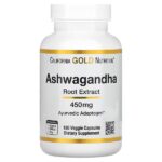 California Gold Nutrition, ашваганда, 450 мг, 180 растительных капсул