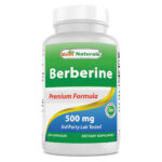Best Naturals Берберин 500 мг 120 капсул - поддерживает иммунную функцию, сердечно-сосудистую и желудочно-кишечную функцию (120 штук)