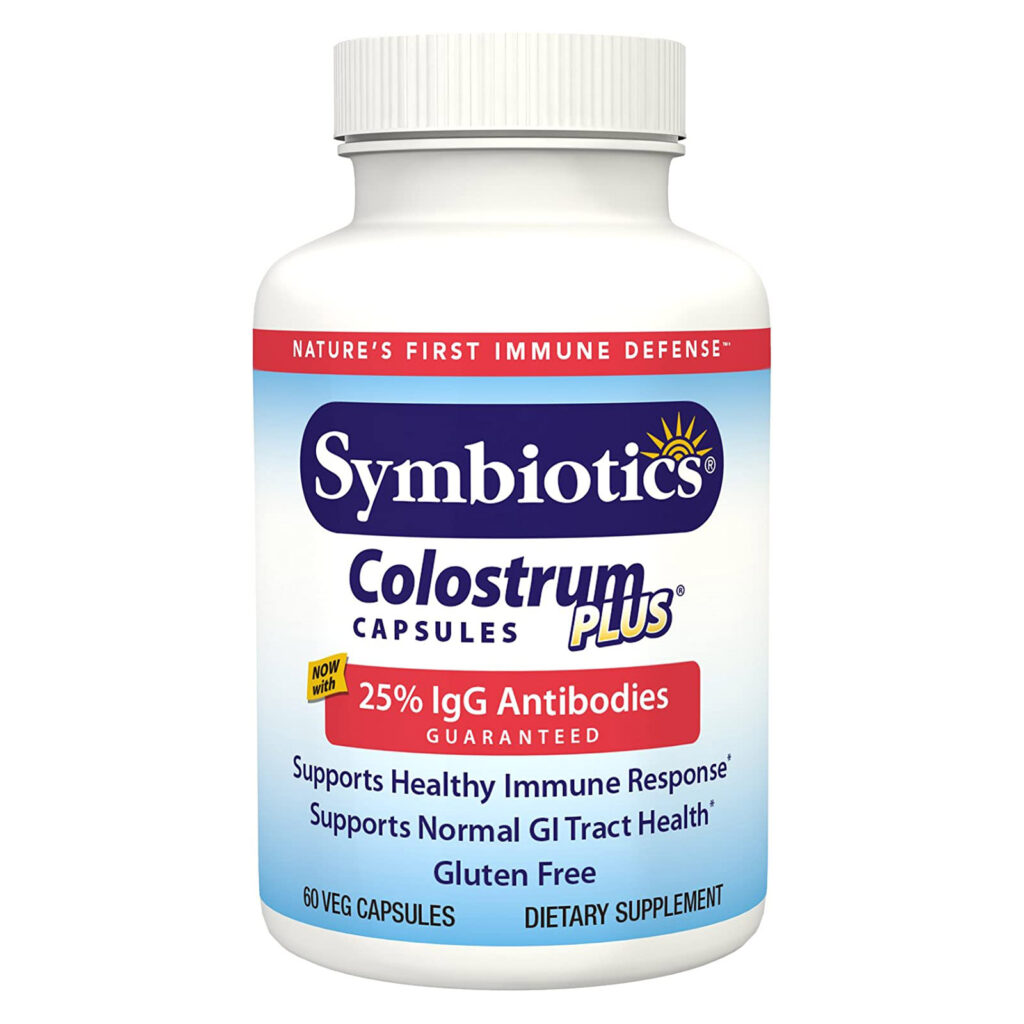 Капсулы Symbiotics Colostrum Plus, поддерживает здоровый иммунный ответ (60 капсул)
