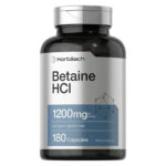 Horbaach Бетаин гидрохлорид 1200 мг | 180 капсул | Добавка бетаина гидрохлорида | Без ГМО, без глютена