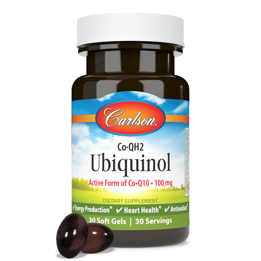 Carlson Labs CoQH Ubiquinol, 100 мг, 30 мягких капсул