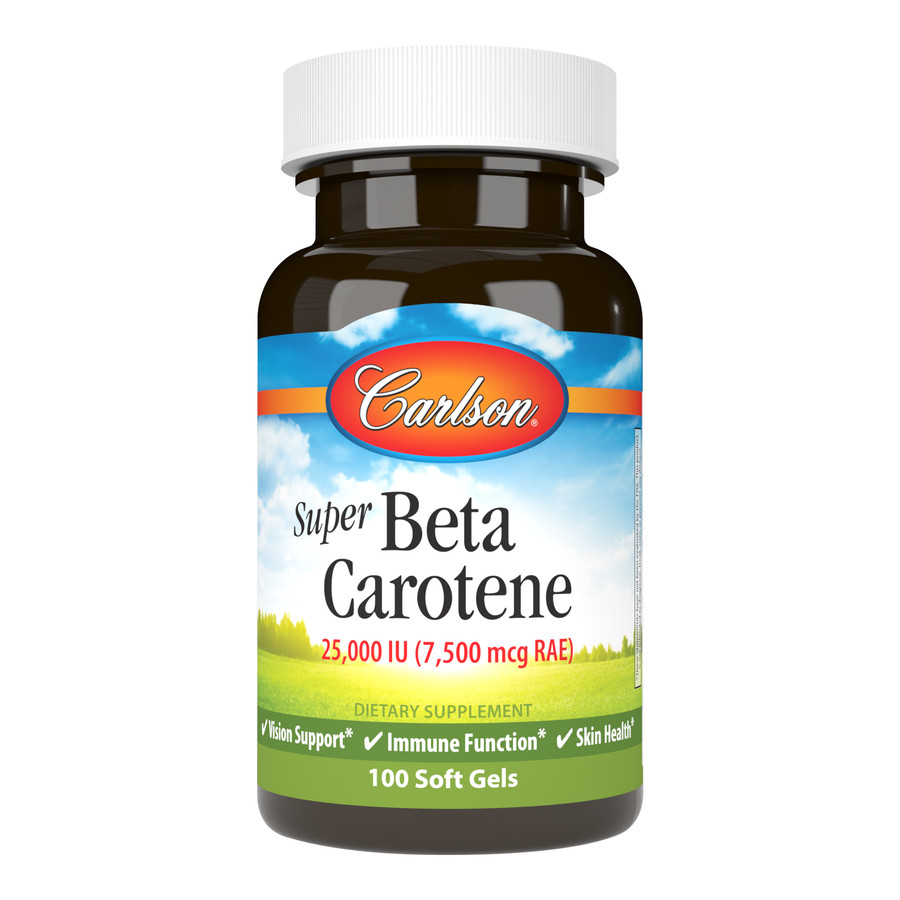 Carlson Labs Супер бета-каротин, 100 мягких капсул