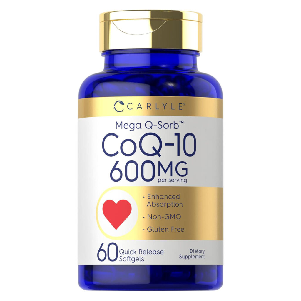 Carlyle - CoQ10 600 мг, 60 мягких таблеток, Mega Q-Sorb Коэнзим Q-10, с экстрактом черного перца