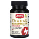 Jarrow Formulas, Метил B-12(Б12) и метилфолат, лимон, 100 пастилок