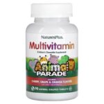 NaturesPlus, Animal Parade, детские жевательные мультивитамины, вкус вишни , 90 таблеток в форме животных