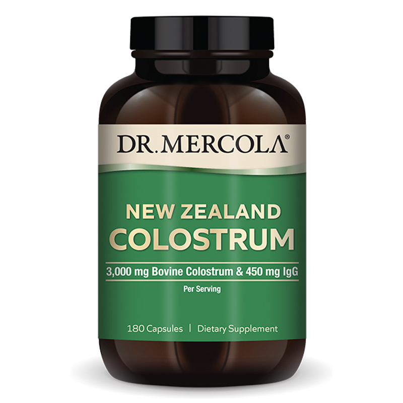 Dr. Mercola - New Zealand Colostrum, Новозеландский молозиво - 180 капсул