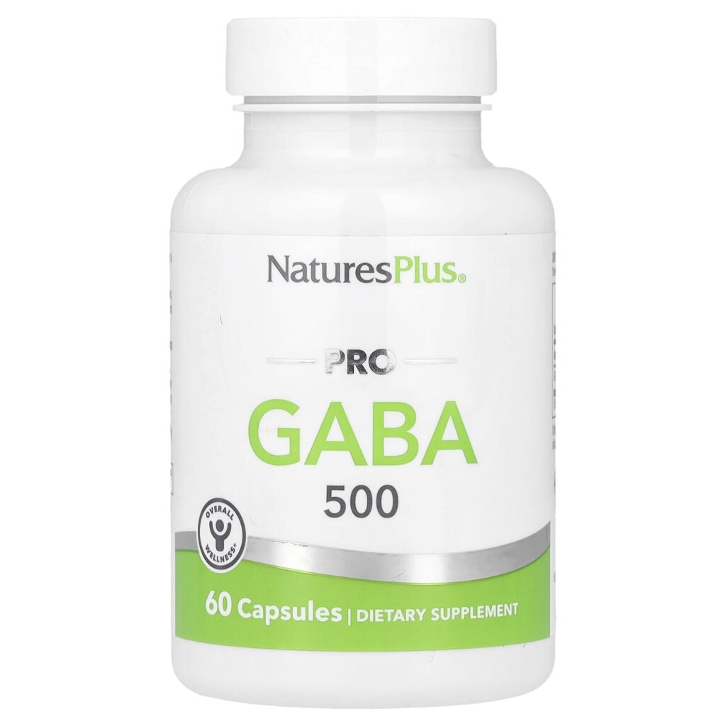 NaturesPlus, PRO GABA,  ГАБА 500 мг, 60 капсул
