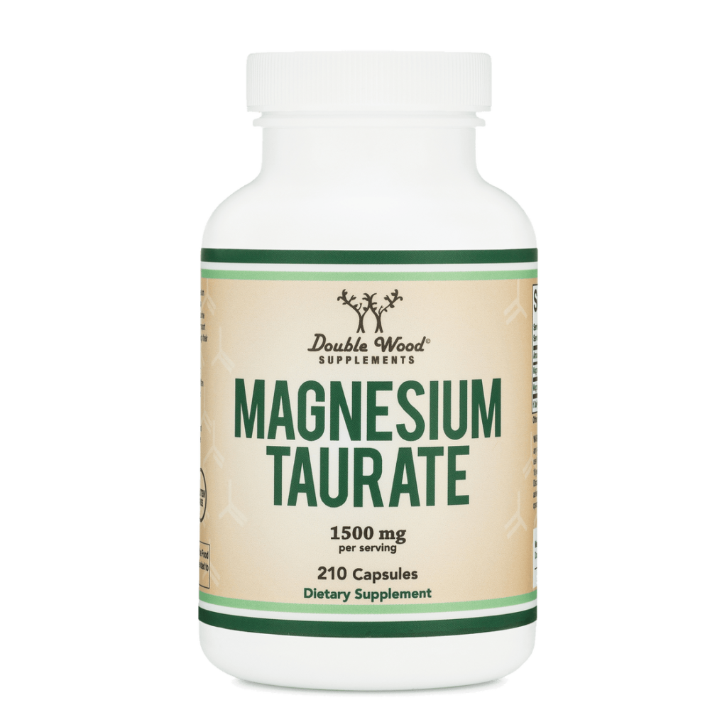 Double Wood - Magnesium Taurate 1500 mg 1 капсула 500 мг , Добавка таурата магния, 210 капсул
