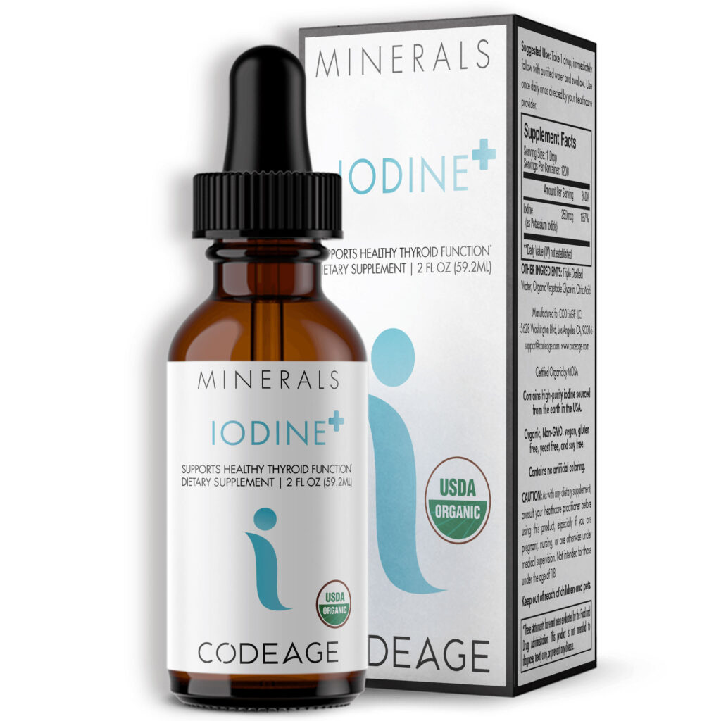 Codeage, IODINE +, Йод, 250 мкг, 59,2 мл (2 жидк. Унции)